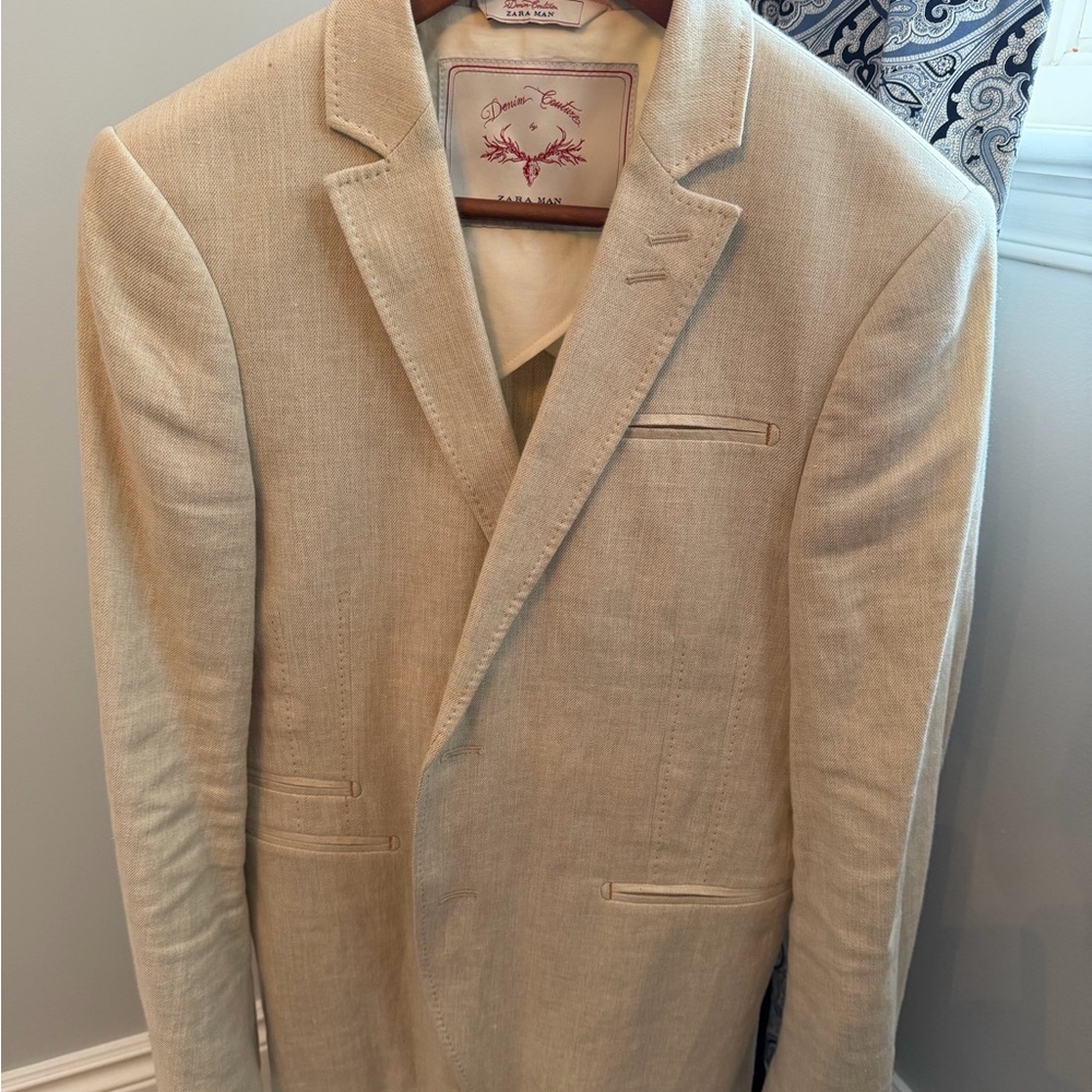 Zara Elegant Light Tan Blazer